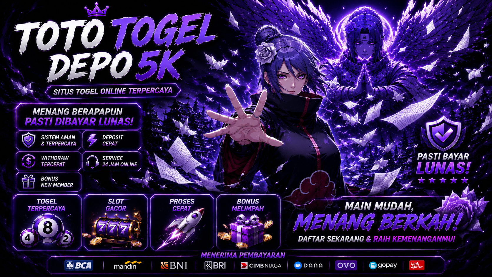 PUBTOGEL 🔥 Situs Toto Online Depo 5K No 1 di Indonesia
